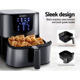 darrahopens Appliances > Kitchen Appliances Devanti Air Fryer 7L LCD Fryers Oven Airfryer Kitchen Healthy Cooker Stainless Steel