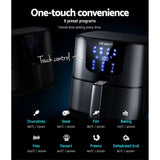 darrahopens Appliances > Kitchen Appliances Devanti Air Fryer 7L LCD Fryers Oven Airfryer Kitchen Healthy Cooker Stainless Steel