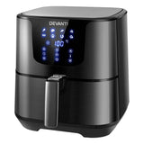 darrahopens Appliances > Kitchen Appliances Devanti Air Fryer 7L LCD Fryers Oven Airfryer Kitchen Healthy Cooker Stainless Steel