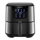 darrahopens Appliances > Kitchen Appliances Devanti Air Fryer 7L LCD Fryers Oven Airfryer Kitchen Healthy Cooker Stainless Steel