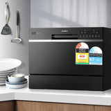darrahopens Appliances > Kitchen Appliances Devanti Benchtop Dishwasher 6 Place Setting Counter Bench Top Dish Washer Black