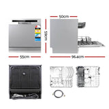 darrahopens Appliances > Kitchen Appliances Devanti Benchtop Dishwasher 8 Place Setting