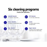 darrahopens Appliances > Kitchen Appliances Devanti Benchtop Dishwasher Counter Bench Top Freestanding Dish Washer 8 Place