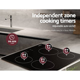 Darrahopens Appliances > Kitchen Appliances Devanti Ceramic Cooktop 60cm Electric Cooker 4 Burner Stove Hob Touch Control