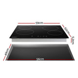 Darrahopens Appliances > Kitchen Appliances Devanti Ceramic Cooktop 60cm Electric Cooker 4 Burner Stove Hob Touch Control