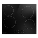 Darrahopens Appliances > Kitchen Appliances Devanti Ceramic Cooktop 60cm Electric Cooker 4 Burner Stove Hob Touch Control