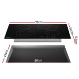 Darrahopens Appliances > Kitchen Appliances Devanti Ceramic Cooktop 77cm Electric Cooker 4 6 Burner Stove Hob Touch Control
