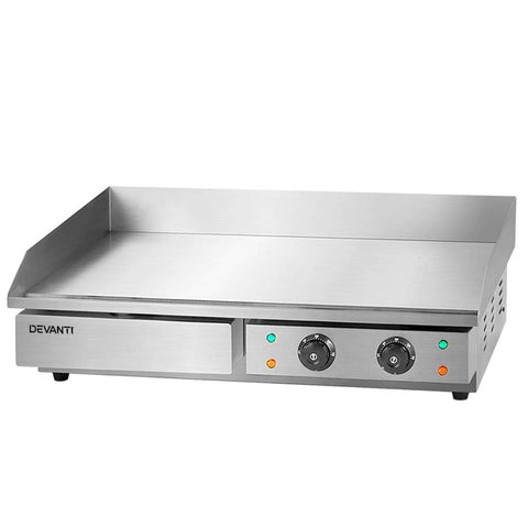 Darrahopens Appliances > Kitchen Appliances Devanti Commercial Electric Griddle BBQ Grill Hot Plate Stainless Steel 4400W