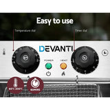 darrahopens Appliances > Kitchen Appliances Devanti Commercial Electric Single Deep Fryer - Silver