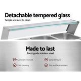 darrahopens Appliances > Kitchen Appliances Devanti Commercial Food Warmer Bain Marie Electric Buffet Pan Stainless Steel