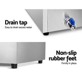 darrahopens Appliances > Kitchen Appliances Devanti Commercial Food Warmer Bain Marie Electric Buffet Pan Stainless Steel
