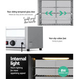 darrahopens Appliances > Kitchen Appliances Devanti Commercial Food Warmer Pie Hot Display Showcase Cabinet Stainless Steel