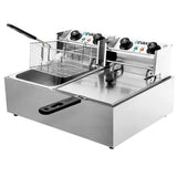 darrahopens Appliances > Kitchen Appliances Devanti Electric Commercial Deep Fryer Twin Frying Basket Chip Cooker Kitchen