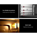 darrahopens Appliances > Kitchen Appliances Devanti Electric Convection Oven Bake Benchtop Rotisserie Grill 45L
