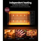 darrahopens Appliances > Kitchen Appliances Devanti Electric Convection Oven Bake Benchtop Rotisserie Grill 45L