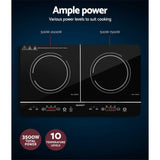Darrahopens Appliances > Kitchen Appliances Devanti Electric Induction Cooktop 60cm Portable Kitchen Ceramic Glass Cooker
