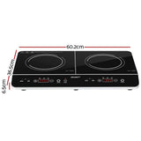 Darrahopens Appliances > Kitchen Appliances Devanti Electric Induction Cooktop 60cm Portable Kitchen Ceramic Glass Cooker