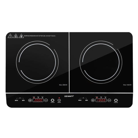 Darrahopens Appliances > Kitchen Appliances Devanti Electric Induction Cooktop 60cm Portable Kitchen Ceramic Glass Cooker