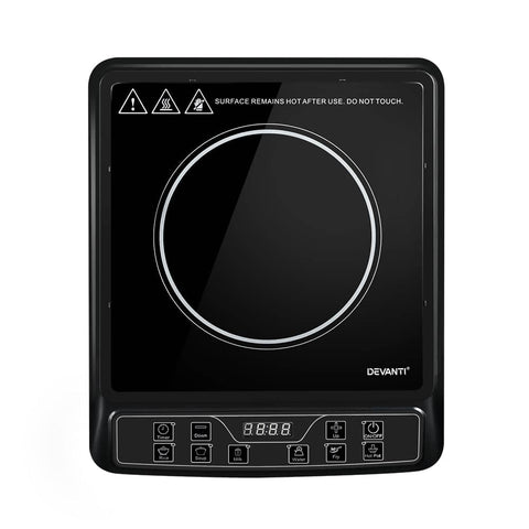 Darrahopens Appliances > Kitchen Appliances Devanti Electric Induction Cooktop Portable Cook Top Ceramic Kitchen Hot Plate