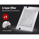 darrahopens Appliances > Kitchen Appliances DEVANTI Fixed Range Hood Rangehood Stainless Steel Kitchen Canopy 60cm 600mm