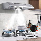 darrahopens Appliances > Kitchen Appliances DEVANTI Fixed Range Hood Rangehood Stainless Steel Kitchen Canopy 60cm 600mm