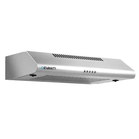 darrahopens Appliances > Kitchen Appliances DEVANTI Fixed Range Hood Rangehood Stainless Steel Kitchen Canopy 60cm 600mm