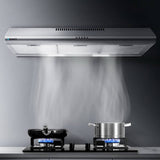 darrahopens Appliances > Kitchen Appliances DEVANTI Fixed Range Hood Rangehood Stainless Steel Kitchen Canopy 90cm 900mm