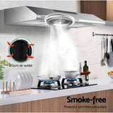 darrahopens Appliances > Kitchen Appliances DEVANTI Fixed Range Hood Rangehood Stainless Steel Kitchen Canopy 90cm 900mm