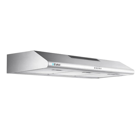 darrahopens Appliances > Kitchen Appliances DEVANTI Fixed Range Hood Rangehood Stainless Steel Kitchen Canopy 90cm 900mm