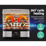 darrahopens Appliances > Kitchen Appliances Devanti Food Dehydrator with 7 Trays - Silver