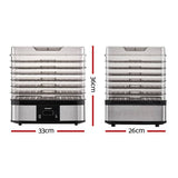 darrahopens Appliances > Kitchen Appliances Devanti Food Dehydrator with 7 Trays - Silver