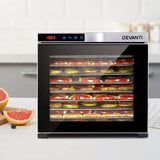 darrahopens Appliances > Kitchen Appliances Devanti Food Dehydrators Beef Jerky Dehydrator Fruit Dryer Stainless Steel