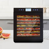 darrahopens Appliances > Kitchen Appliances Devanti Food Dehydrators Stainless Steel Jerky Dehydrator Fruit Dryer 10 Trays
