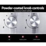 darrahopens Appliances > Kitchen Appliances Devanti Gas Cooktop 30cm Gas Stove Cooker 2 Burner Cook Top Konbs NG LPG Steel