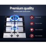 darrahopens Appliances > Kitchen Appliances Devanti Gas Cooktop 30cm Gas Stove Cooker 2 Burner Cook Top Konbs NG LPG Steel