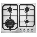 darrahopens Appliances > Kitchen Appliances Devanti Gas Cooktop 60cm Gas Stove Cooker 4 Burner Cook Top Konbs NG LPG Steel
