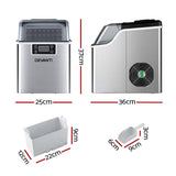 Darrahopens Appliances > Kitchen Appliances Devanti Ice Maker Machine Commercial Portable Ice Cube Tray Countertop 3.2L