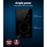 Darrahopens Appliances > Kitchen Appliances Devanti Induction Cooktop 30cm Electric Stove Ceramic Cook Top Kitchen Cooker