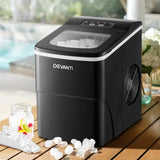 darrahopens Appliances > Kitchen Appliances DEVANTi Portable Ice Cube Maker Machine 2L Home Bar Benchtop Easy Quick Black