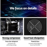 darrahopens Appliances > Kitchen Appliances DEVANTi Portable Ice Cube Maker Machine 2L Home Bar Benchtop Easy Quick Black