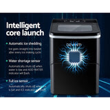 darrahopens Appliances > Kitchen Appliances DEVANTi Portable Ice Cube Maker Machine 2L Home Bar Benchtop Easy Quick Black