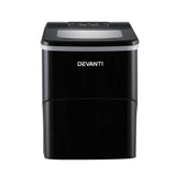 darrahopens Appliances > Kitchen Appliances DEVANTi Portable Ice Cube Maker Machine 2L Home Bar Benchtop Easy Quick Black