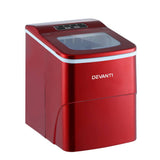 darrahopens Appliances > Kitchen Appliances DEVANTi Portable Ice Cube Maker Machine 2L Home Bar Benchtop Easy Quick Red