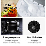 darrahopens Appliances > Kitchen Appliances Devanti Portable Ice Cube Maker - Silver