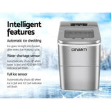 darrahopens Appliances > Kitchen Appliances Devanti Portable Ice Cube Maker - Silver
