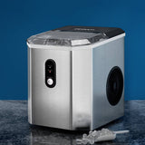 Darrahopens Appliances > Kitchen Appliances Devanti Portable Ice Maker Machine Ice Cube 12kg Bar Countertop Stainless Steel