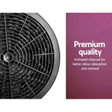 darrahopens Appliances > Kitchen Appliances Devanti Pyramid Range Hood Rangehood Carbon Charcoal Filters Replacement For Ductless Ventless