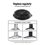 darrahopens Appliances > Kitchen Appliances Devanti Pyramid Range Hood Rangehood Carbon Charcoal Filters Replacement For Ductless Ventless