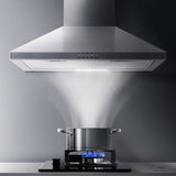 darrahopens Appliances > Kitchen Appliances Devanti Range Hood 60cm 600mm Kitchen Canopy Stainless Steel Rangehood Wall Mount