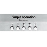 darrahopens Appliances > Kitchen Appliances Devanti Range Hood 90cm 900mm Kitchen Canopy Stainless Steel Rangehood Wall Mount